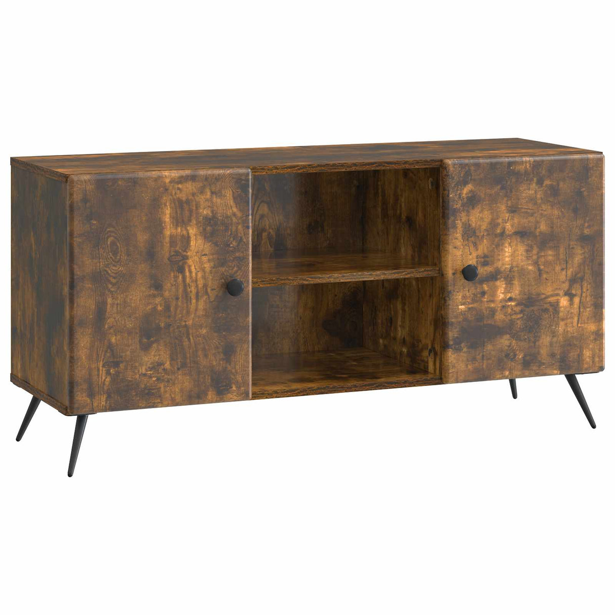 vidaXL TV Kast Zwart 102 x 34,5 x 50 cm Bewerkt hout