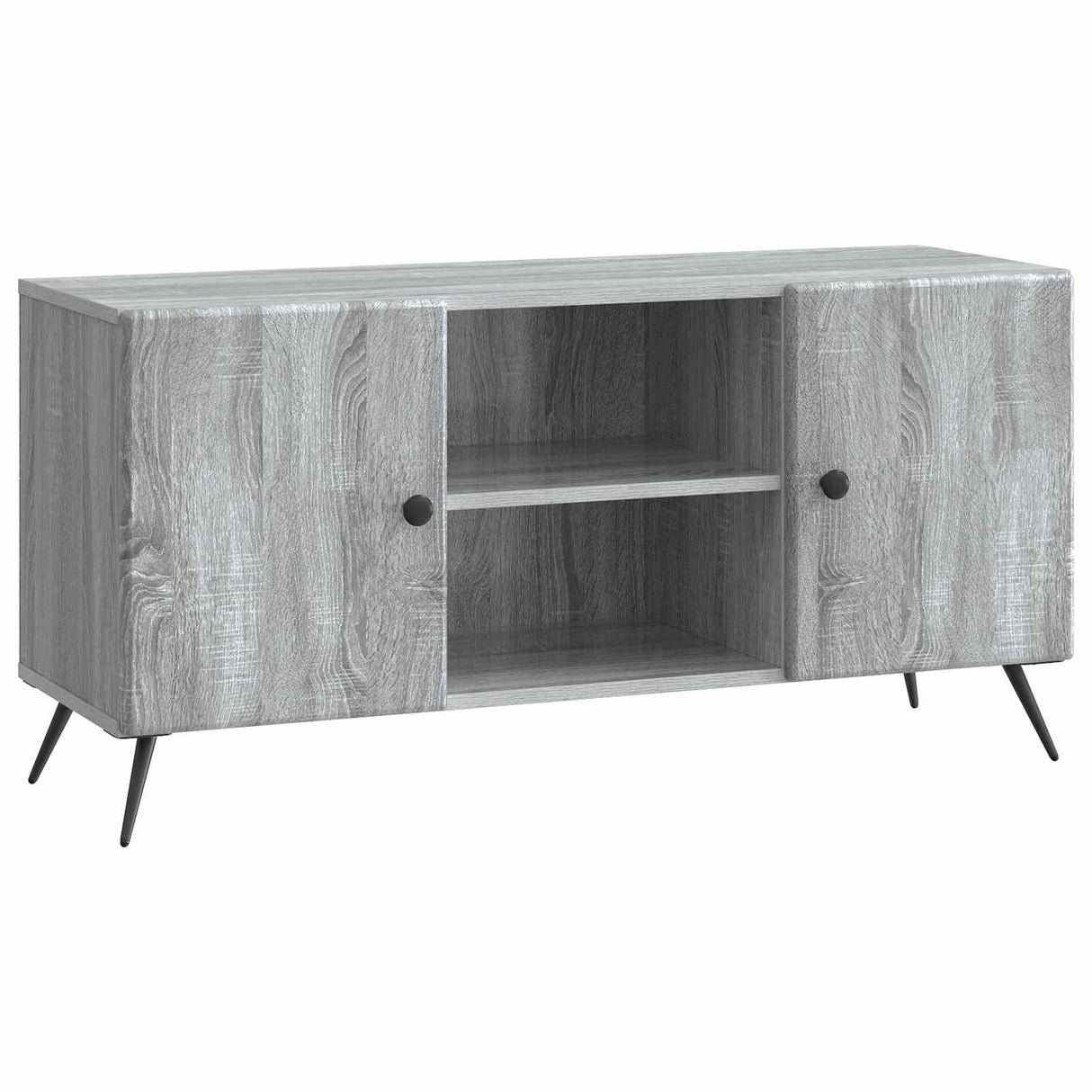 vidaXL TV Kast Zwart 102 x 34,5 x 50 cm Bewerkt hout