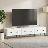 vidaXL TV Kast met lade Wit 147 x 34,5 x 30 cm Bewerkt hout