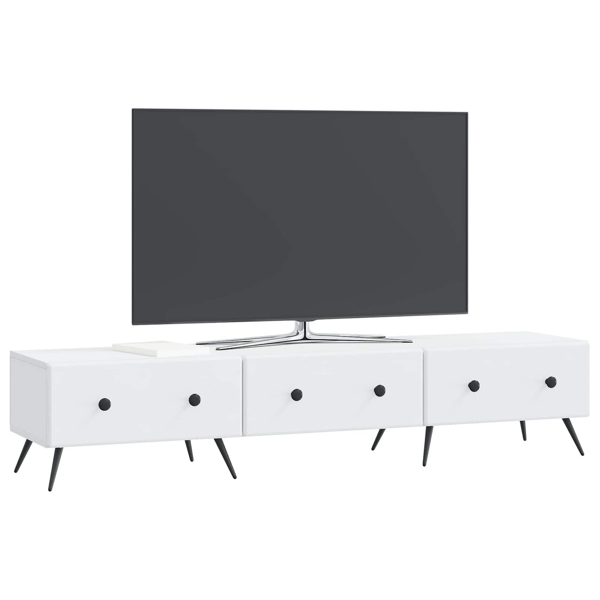 vidaXL TV Kast met lade Wit 147 x 34,5 x 30 cm Bewerkt hout