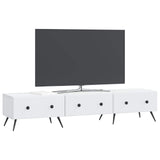 vidaXL TV Kast met lade Wit 147 x 34,5 x 30 cm Bewerkt hout
