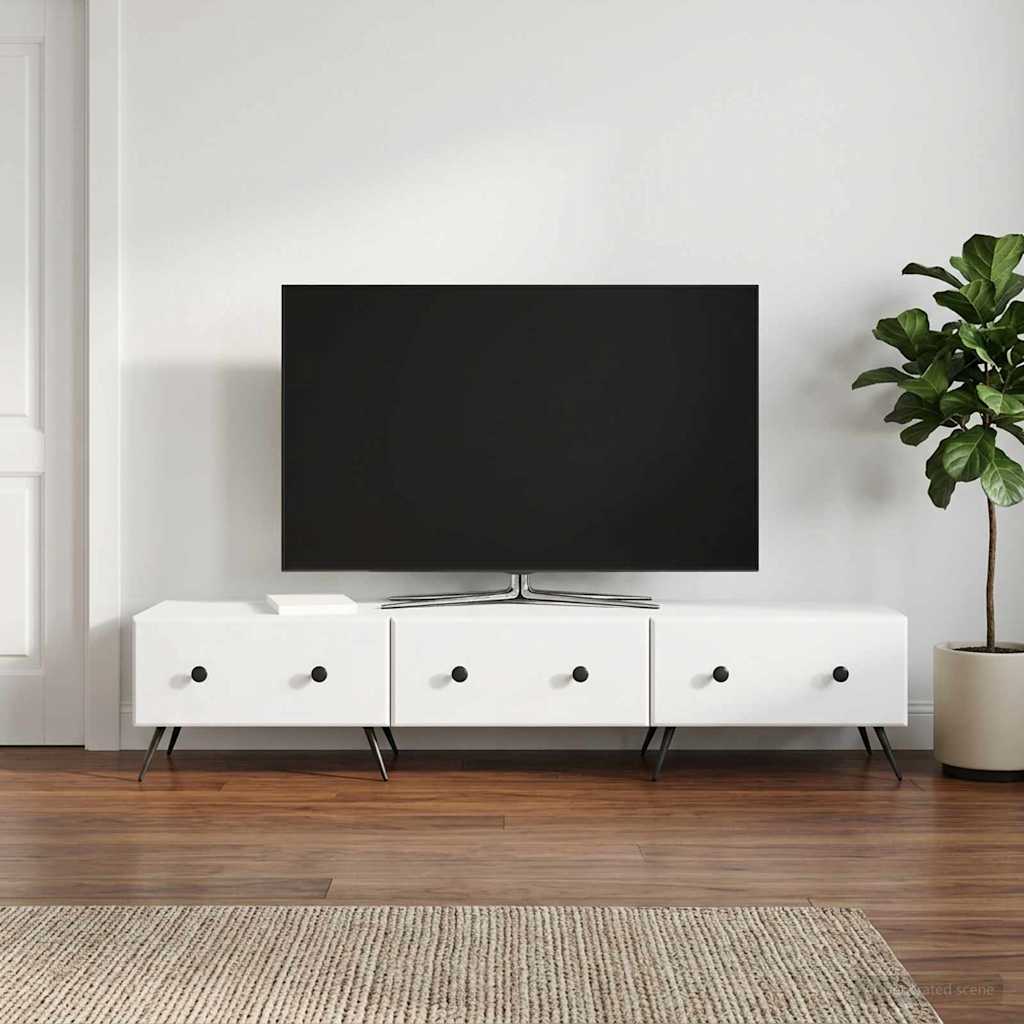 vidaXL TV Kast met lade Wit 147 x 34,5 x 30 cm Bewerkt hout