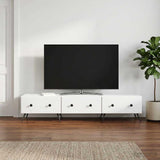 vidaXL TV Kast met lade Wit 147 x 34,5 x 30 cm Bewerkt hout
