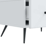 vidaXL TV Kast met lade Wit 147 x 34,5 x 30 cm Bewerkt hout