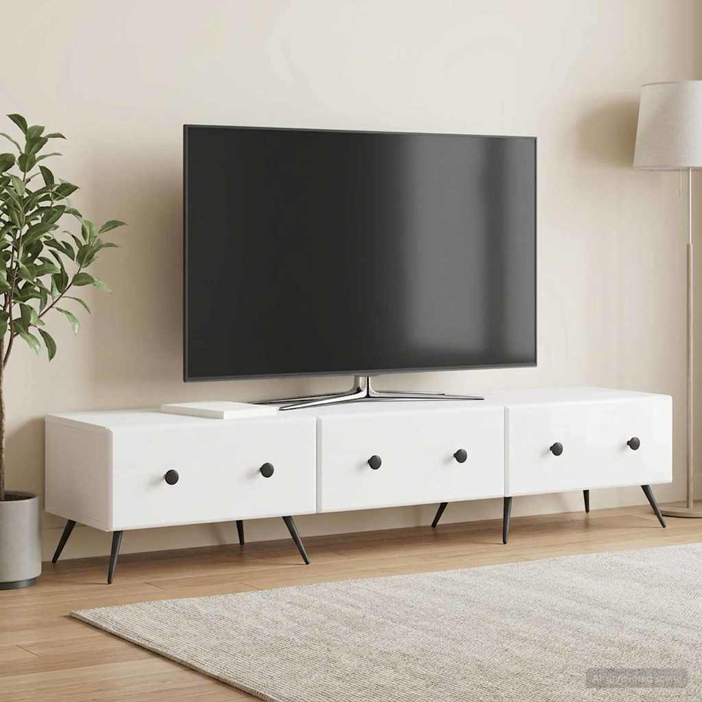 vidaXL TV Kast met lade Wit 147 x 34,5 x 30 cm Bewerkt hout