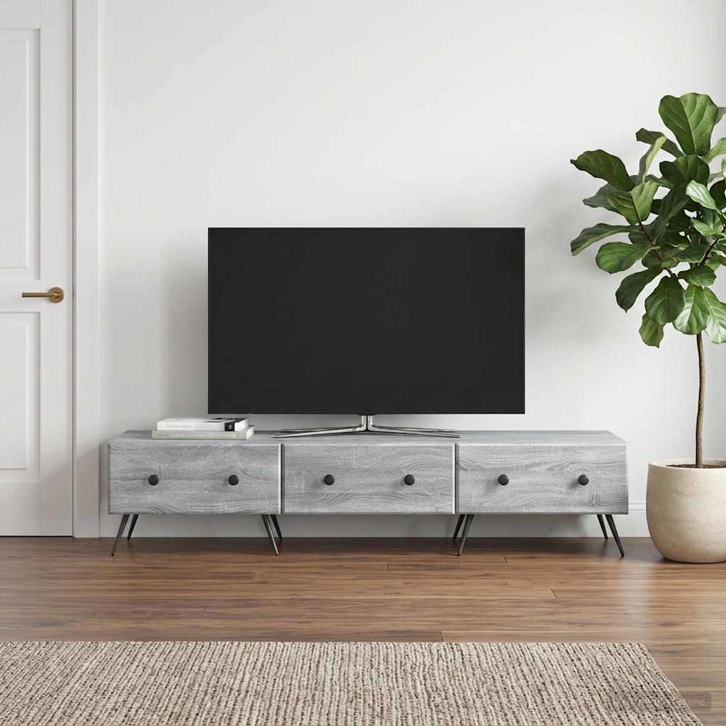 vidaXL TV Kast met lade Wit 147 x 34,5 x 30 cm Bewerkt hout