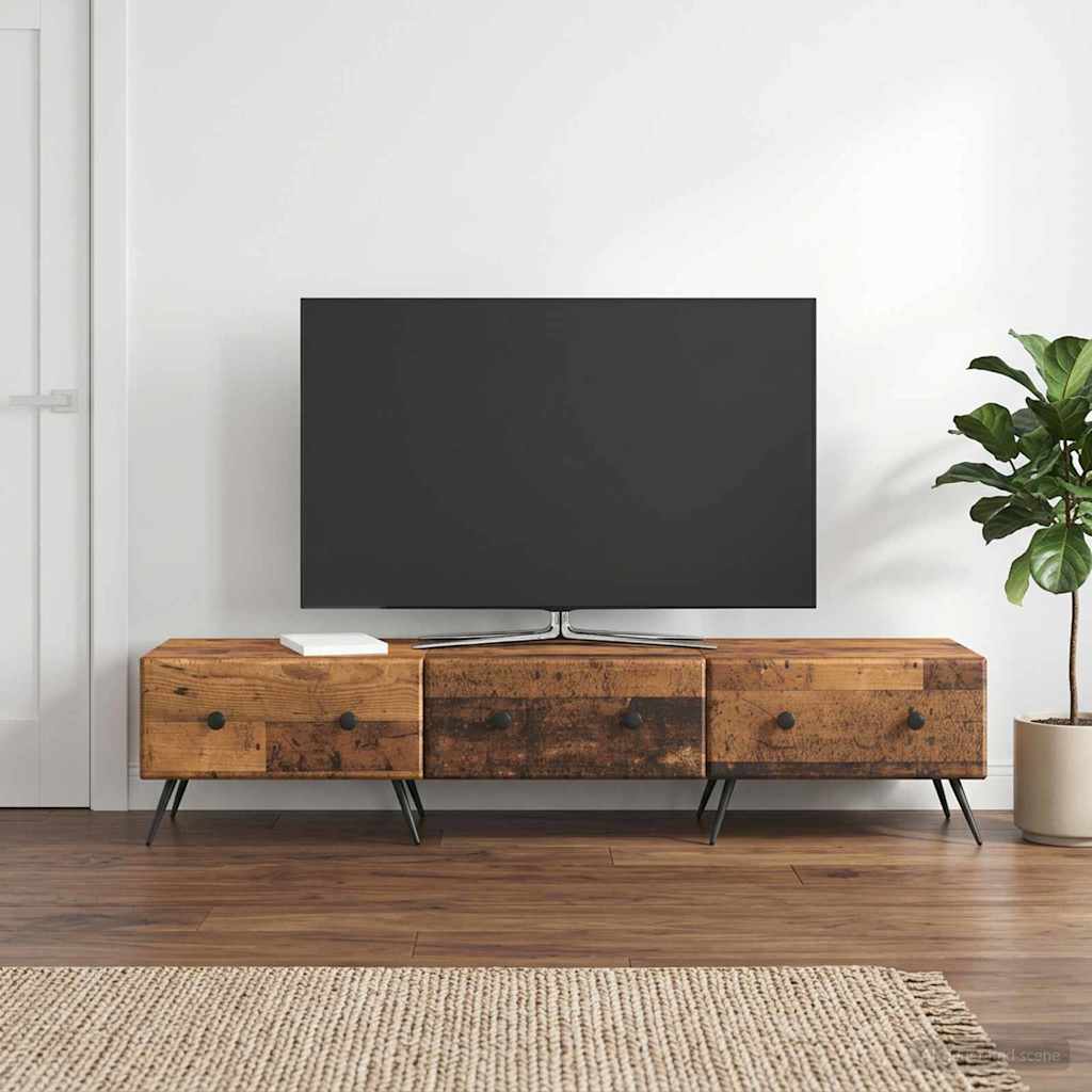 vidaXL TV Kast met lade Wit 147 x 34,5 x 30 cm Bewerkt hout