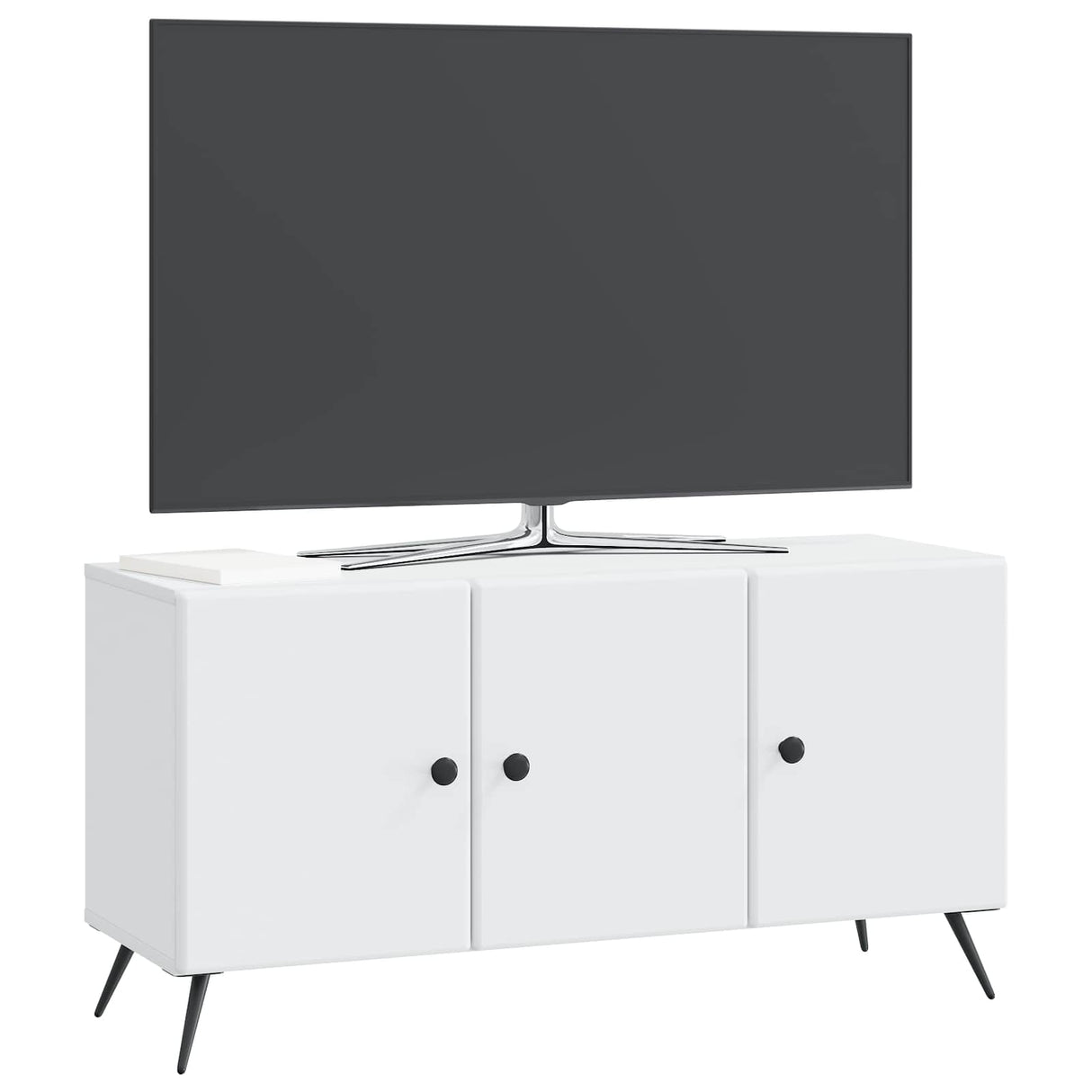 vidaXL TV Cabinet White 99 x 34.5 x 50 cm Engineered Wood