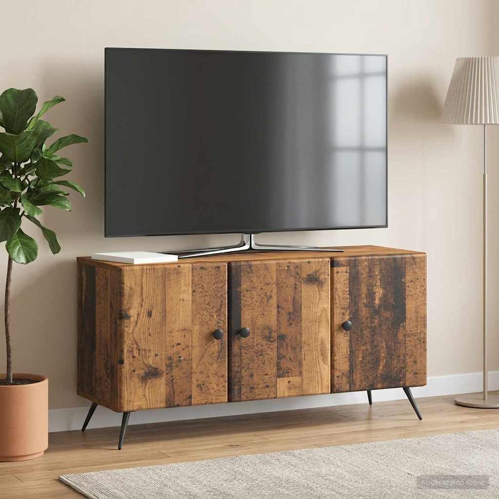vidaXL TV Cabinet White 99 x 34.5 x 50 cm Engineered Wood