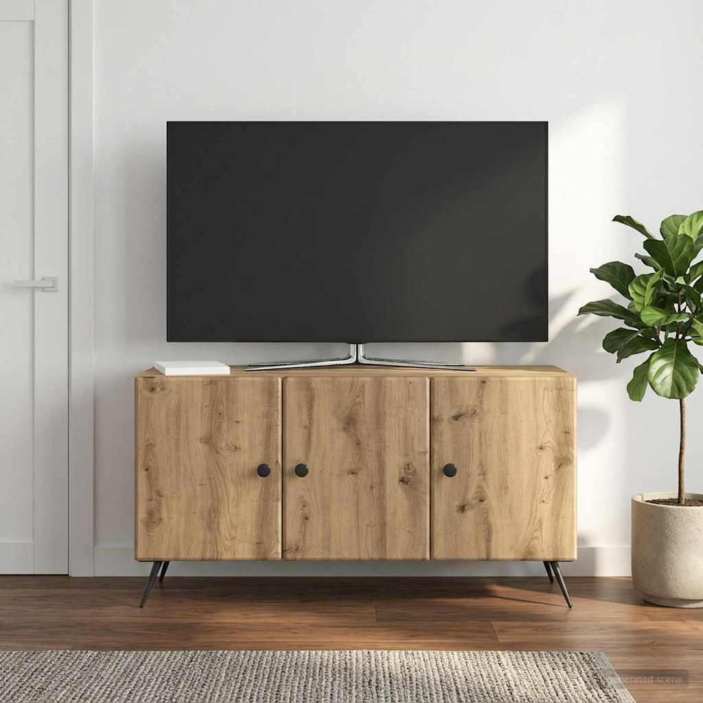 vidaXL TV Cabinet White 99 x 34.5 x 50 cm Engineered Wood