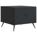 vidaXL Salontafel met lade Zwart 49 x 50 x 40 cm Bewerkt hout