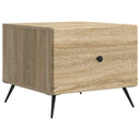 vidaXL Salontafel met lade Zwart 49 x 50 x 40 cm Bewerkt hout