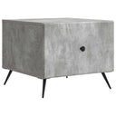 vidaXL Salontafel met lade Zwart 49 x 50 x 40 cm Bewerkt hout