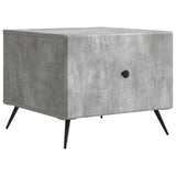 vidaXL Salontafel met lade Zwart 49 x 50 x 40 cm Bewerkt hout