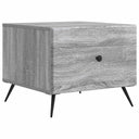 vidaXL Salontafel met lade Zwart 49 x 50 x 40 cm Bewerkt hout