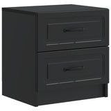 vidaXL Nachtkastje met lade 2 pcs Wit 43 x 34,5 x 44,5 cm Bewerkt hout