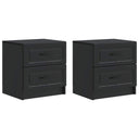 vidaXL Nachtkastje met lade 2 pcs Wit 43 x 34,5 x 44,5 cm Bewerkt hout