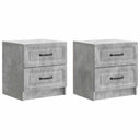 vidaXL Nachtkastje met lade 2 pcs Wit 43 x 34,5 x 44,5 cm Bewerkt hout