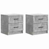 vidaXL Nachtkastje met lade 2 pcs Wit 43 x 34,5 x 44,5 cm Bewerkt hout