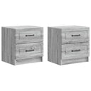 vidaXL Nachtkastje met lade 2 pcs Wit 43 x 34,5 x 44,5 cm Bewerkt hout