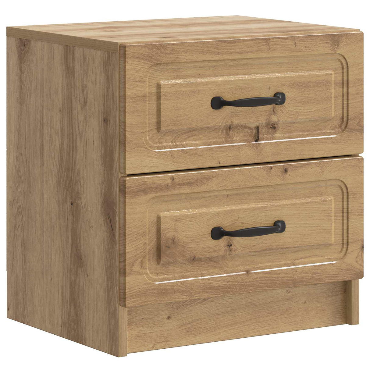 vidaXL Nachtkastje met lade 2 pcs Wit 43 x 34,5 x 44,5 cm Bewerkt hout