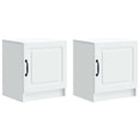 vidaXL Nachtkastje 2 pcs Wit 43 x 34,5 x 47 cm Bewerkt hout