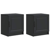 vidaXL Nachtkastje 2 pcs Wit 43 x 34,5 x 47 cm Bewerkt hout