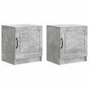 vidaXL Nachtkastje 2 pcs Wit 43 x 34,5 x 47 cm Bewerkt hout