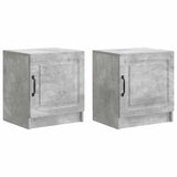 vidaXL Nachtkastje 2 pcs Wit 43 x 34,5 x 47 cm Bewerkt hout