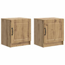 vidaXL Nachtkastje 2 pcs Wit 43 x 34,5 x 47 cm Bewerkt hout