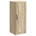 vidaXL Dressoir Zwart 33 x 34,5 x 87 cm Bewerkt hout