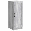 vidaXL Dressoir Zwart 33 x 34,5 x 87 cm Bewerkt hout