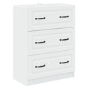 vidaXL Ladekast Wit 66 x 34,5 x 87 cm Bewerkt hout