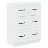 vidaXL Ladekast Wit 66 x 34,5 x 87 cm Bewerkt hout