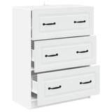 vidaXL Ladekast Wit 66 x 34,5 x 87 cm Bewerkt hout