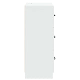 vidaXL Ladekast Wit 66 x 34,5 x 87 cm Bewerkt hout