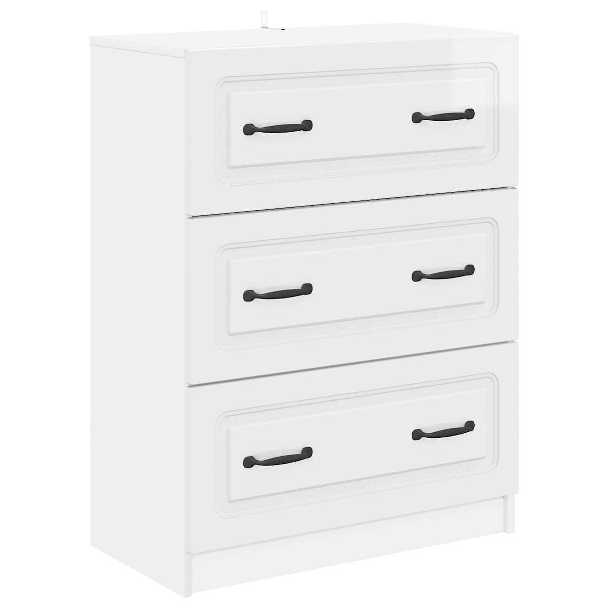 vidaXL Ladekast Wit 66 x 34,5 x 87 cm Bewerkt hout