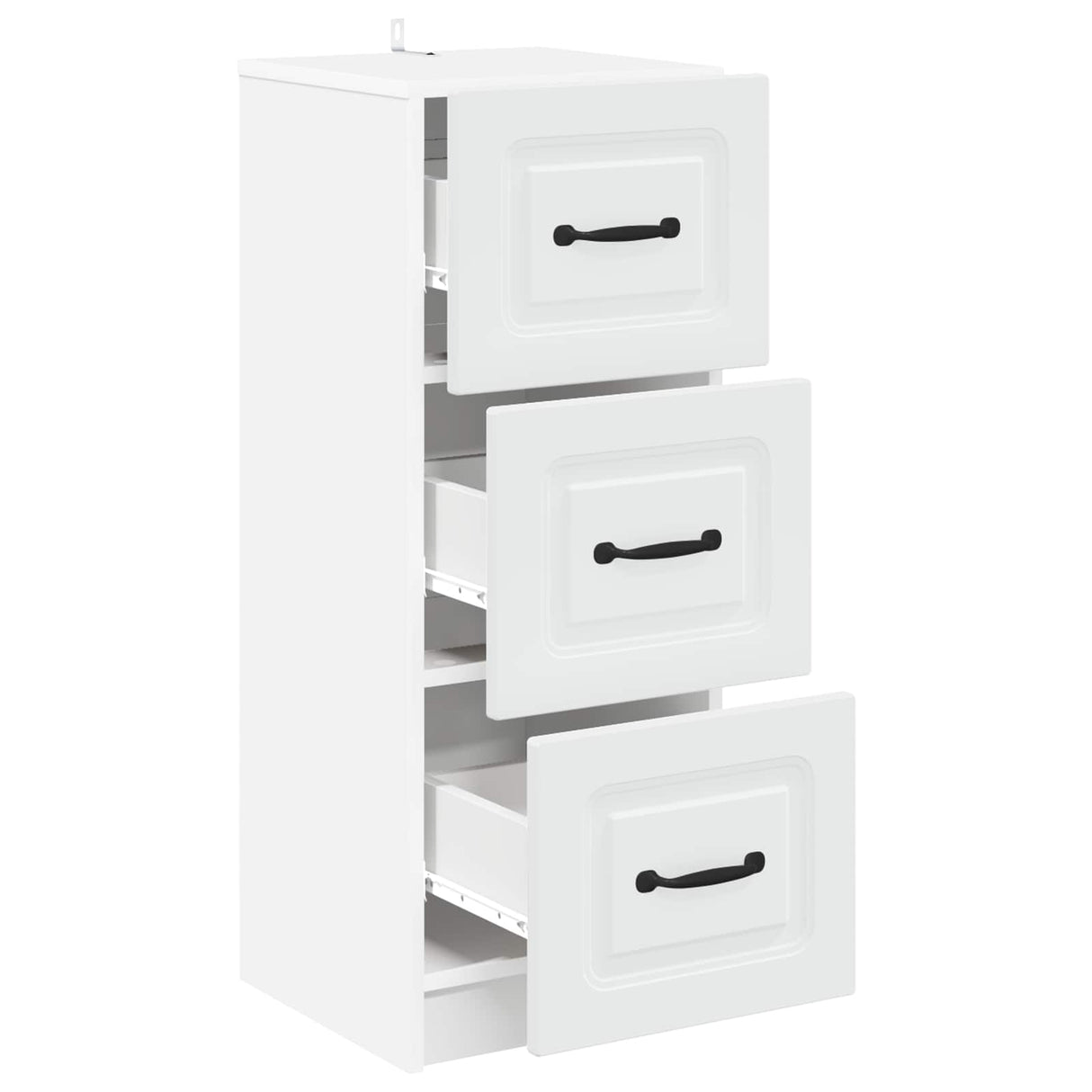 vidaXL Chest of Drawers White 33x34.5x87 cm Engineered Wood