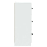 vidaXL Chest of Drawers White 33x34.5x87 cm Engineered Wood