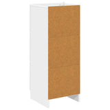 vidaXL Chest of Drawers White 33x34.5x87 cm Engineered Wood