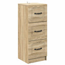 vidaXL Chest of Drawers White 33x34.5x87 cm Engineered Wood