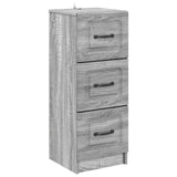 vidaXL Chest of Drawers White 33x34.5x87 cm Engineered Wood