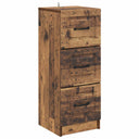 vidaXL Chest of Drawers White 33x34.5x87 cm Engineered Wood