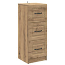 vidaXL Chest of Drawers White 33x34.5x87 cm Engineered Wood