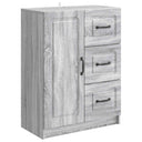 vidaXL Dressoir met lade Zwart 66 x 34,5 x 87 cm Bewerkt hout