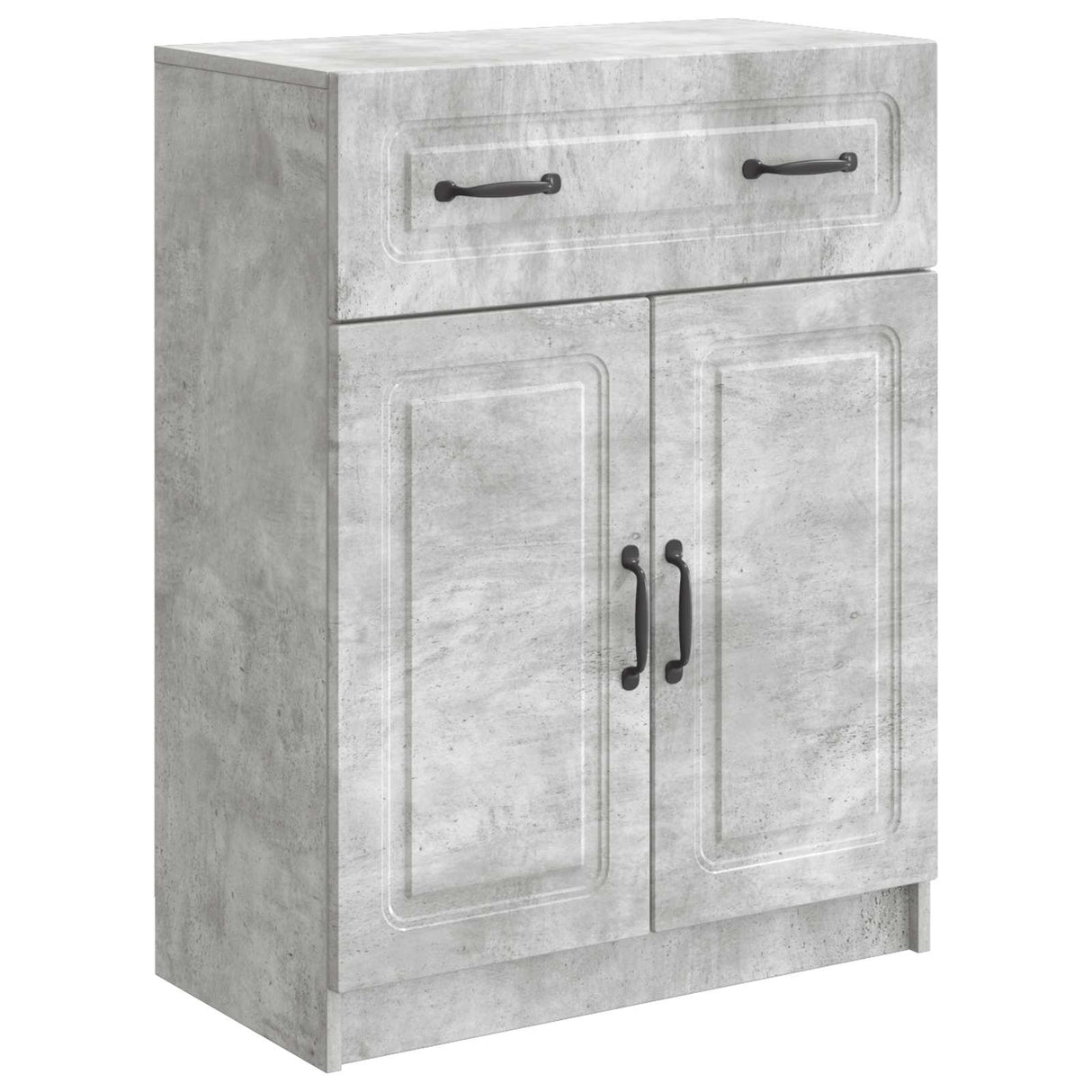 vidaXL Dressoir met lade Zwart 66 x 34,5 x 87 cm Bewerkt hout