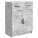 vidaXL Dressoir met lade Zwart 66 x 34,5 x 87 cm Bewerkt hout