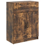 vidaXL Dressoir met lade Zwart 66 x 34,5 x 87 cm Bewerkt hout