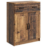 vidaXL Dressoir met lade Zwart 66 x 34,5 x 87 cm Bewerkt hout