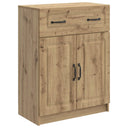 vidaXL Dressoir met lade Zwart 66 x 34,5 x 87 cm Bewerkt hout